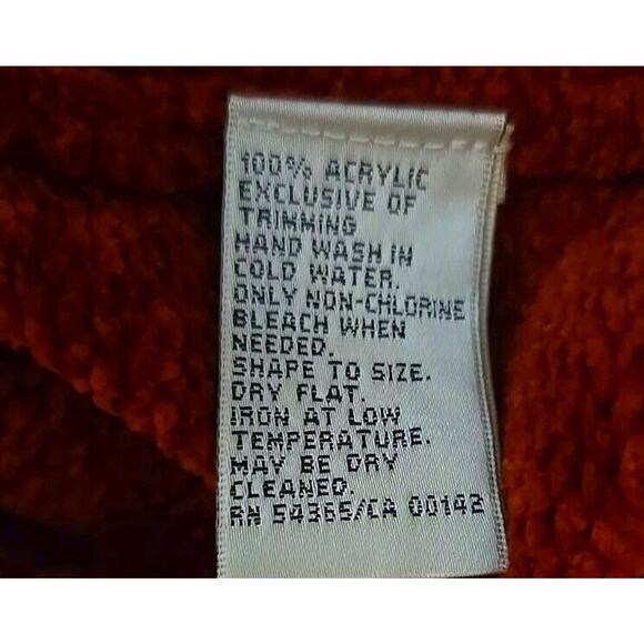 Allison Daley Women's‎ Red Chenille Full Zip Snowflake Christmas Sweater Size PM - Picture 8 of 8